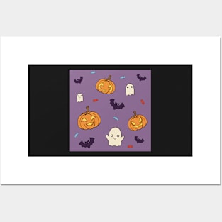 Halloween Pattern Posters and Art